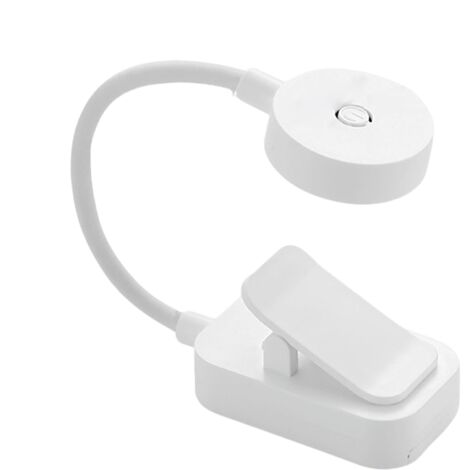Mini lampe à pince pour aquarium, rechargeable par USB, 1800 mAh, rotation à 360°, lampe LED étanche, conception ultra-mince et économe en énergie.