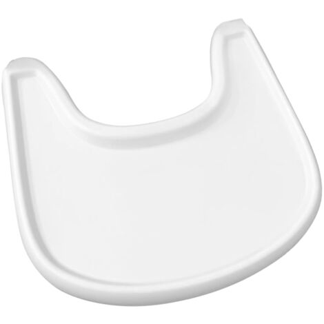 Plateau compatible avec la chaise haute Stokke Tripp Trapp, sans BPA, facile à monter, accessoire pour chaise haute pour enfants de 6 à 36 mois - Blanc (1/5)