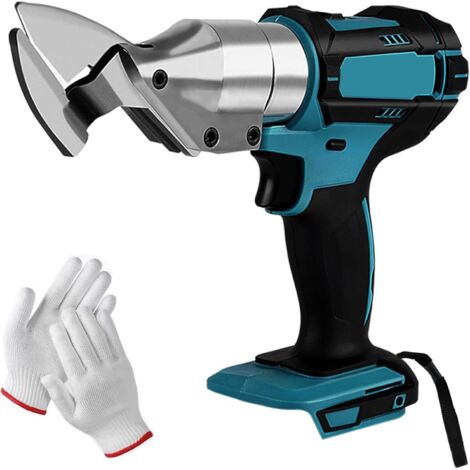 Cisailles à tôle sans fil compatibles avec la batterie Makita 18V, tête rotative à 360°, cisailles électriques sans balais pour tôle, tapis, tissus, cuir (batterie non incluse)