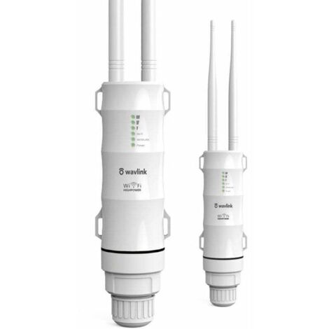 Wavlink AC600 Amplificateur WiFi/Repeteur WiFi Puissant Exterieur en Charge Poe/Dual-Band 2.4+5G/2 Antenne WiFi Longue Portée