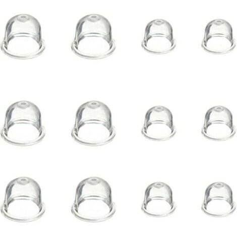 12 Pièces Carburateur Amorce Pompe Ampoule 19 mm et 22 mm Poire Pompe Amorcage Accessoires de Carburateur pour Debroussailleuse Tronçonneuse Souffleur Tondeuse (1/4)