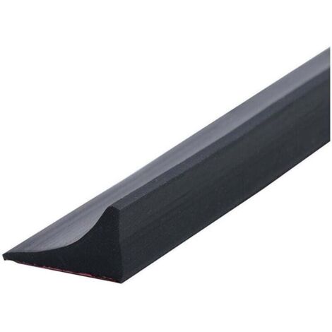 100CM Barriere De Douche Silicone,Barre De Seuil De Douche Anti Débordement Autocollant,Barrage Eau Douche,Seuil Douche Barrage D'eau,Barrière De Douche Pliable Pour Sol De Salle De Bain-noir