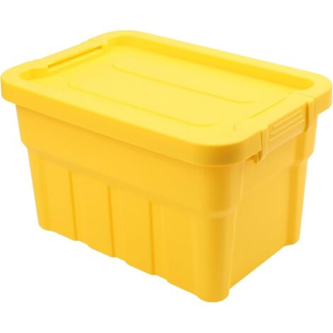 Solutions de rangement verticales efficaces avec couvercle pour organiser les travaux manuels, les articles de toilette et le matériel de classe (jaune mangue moyen) (1/5)