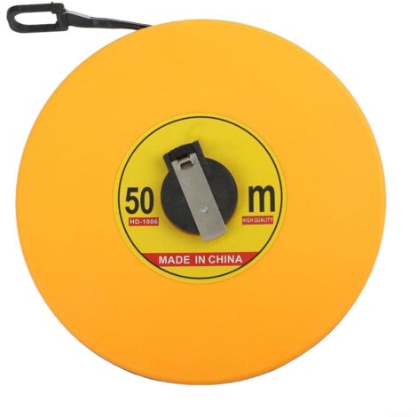 Mètre ruban en cuir de résistance industrielle avec protection étanche, étui anti-chute et rétraction fluide constante (50 m) (1/5)