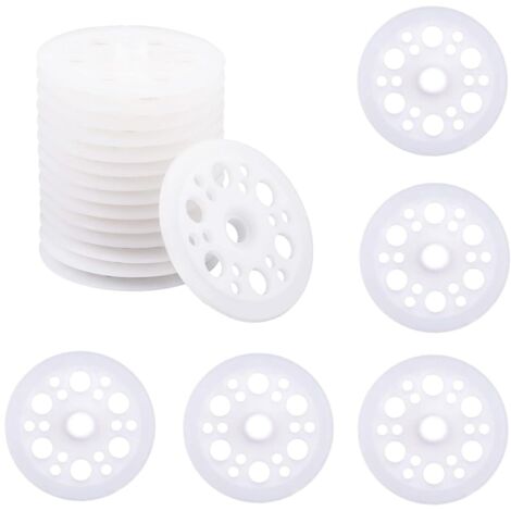 100 x 46mm Plastic Washers Polypropylene Foam Washers for Fixing and Supporting Foam Insulation Panels (1/5)