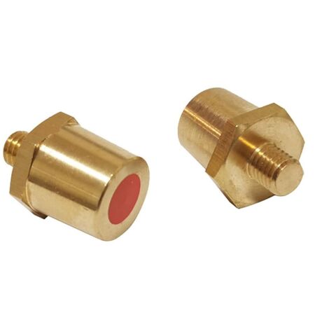 1 paire d'adaptateurs de pôles de batterie en laiton M8, adaptateur de pôle de batterie, adaptateur de batterie au lithium, adaptateur de batterie de voiture en laiton, adaptateur de pôle négatif, (1/5)