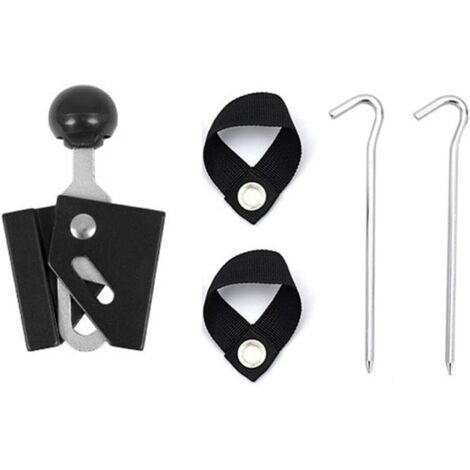Support réglable en aluminium pour une meilleure stabilité et une performance antidérapante en camping en plein air (8 mm rouge) (1/5)