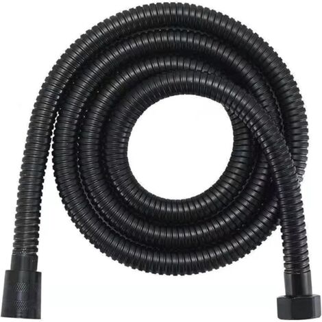 Shower Hose 1.5 m Black, Shower Hose 150 cm, Shower Trousers, Black (1/5)