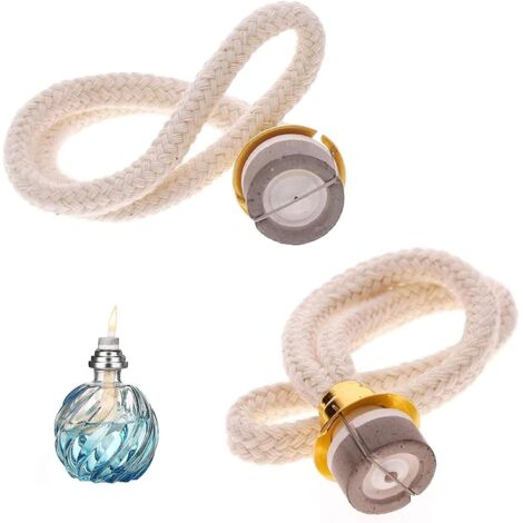 2 x Replacement Wicks Cotton Oil Lamp Wick for Diffuser Burner, 18 mm Diameter, (1/5)