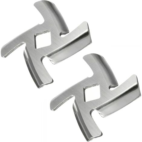 Stainless Steel Meat Mincer Blade, Blade for Meat Grinder, Blade for Porkert Number 5 for Meat Mincers, Replacement of Professional Meat Mincer (Silver/2 Pieces) (1/5)