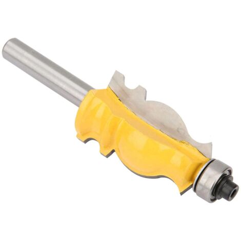Fraise à Queue de Poisson pour le Travail du Bois, Tige de 8mm, Fraise de Finition, la Chaleur Jaune Empêche le Routeur à Queue de Poisson, Routeur à Main Courante, à Bois, à , à (1/5)