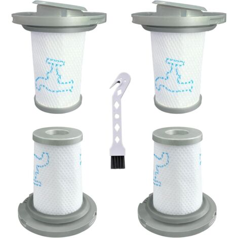Pack of 4 Vacuum Cleaner Filters for Rowenta X-PERT 6.60 and for ZR009006 Rowenta X-Force Flex 8.60 RH96 RH68 Vacuum Cleaner RH96XX RH9611 RH9637 RH9638 RH9639 RH9677 RH9678 RH9679 RH9679 RH9679 RH966 (1/5)