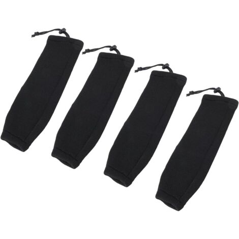 2 Pack Black Acrylic Fabric Boat Cover for 14x50cm Double Eye Tube Style Bumper with Adjustable Drawstring for Protection (1/5)