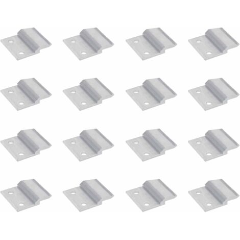 Kit de suspension en Z en aluminium à 2 trous et 9 mm (16 pièces) - Supports emboîtables pour monter en toute sécurité les miroirs, cadres d'art, étagères, têtes de lit (1/5)