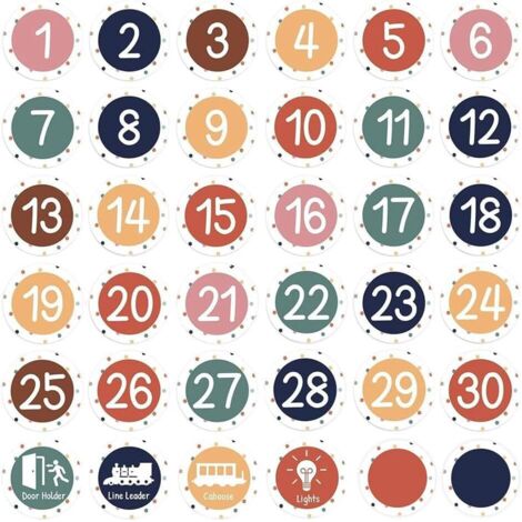 Lot de 36 autocollants ronds colorés pour étiqueter les casiers, les tiroirs (E) (1/5)