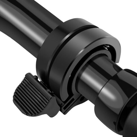Sonnette de vélo - Mini sonnette de vélo - Noire - 80 dB - Sonnette cachée - Pour guidon de 22 mm - Lame en aluminium - Pour vélo de route, VTT (1/5)