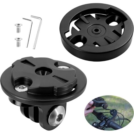 Support pour ordinateur de vélo Gopro - Adaptateur universel Combo pour Gopro - Compatible avec Garmin Edge - Support de caméra - Espacement des trous : 22 mm (prise + femelle) (1/5)