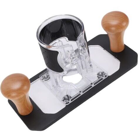 Base de Routeur de Coupe Transparente, Couvercle de Protection des Outils de Travail du Bois avec Ingénierie Précise, pour les Routeurs et Graveurs de 63,5 à 65 Mm
