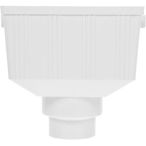 Accessoire PVC pour Gouttière Descente Récupérateur Eau Pluie et Étanche Système Collecte Eau Pluie Compatible Barils Résistant Aux Chocs et Vieillissement Installation Facile
