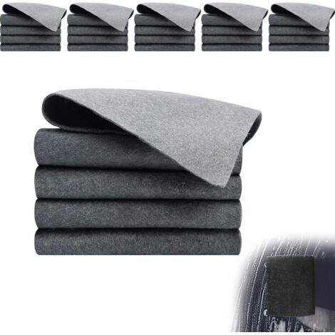 Lot de 5 Paños de Microfibras Bayetas de Microfibras, Limpieza de Microfibra Reutilizable Sin Rayas para Baño Cocina Coche Vidrio
