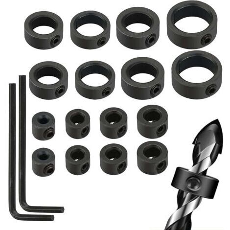 Guides de menuiserie en bois - Outil de localisation d'angle de menuiserie - Kit de gabarit de poche de 15 degrés pour le travail du bois - Fixation de trou incliné de 3 à 16 mm - Forets de