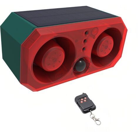 Détecteur de Mouvement pour l'extérieur Alarme à Double klaxon Grande Puissance étanche avec détecteur Mouvement lumière Infrarouge lumière Rouge Clignotante répulsif pour Animaux défenseur (1/5)