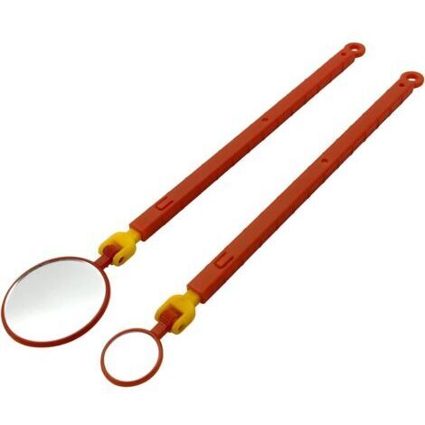 Ensemble de Miroirs d'Inspection Isolés 1000 V, Miroirs d'Inspection Télescopiques pour Véhicules Hybrides et Électriques, Miroir d'Inspection Rond Portable Rotatif à 180 Degrés - 20MM et 40MM