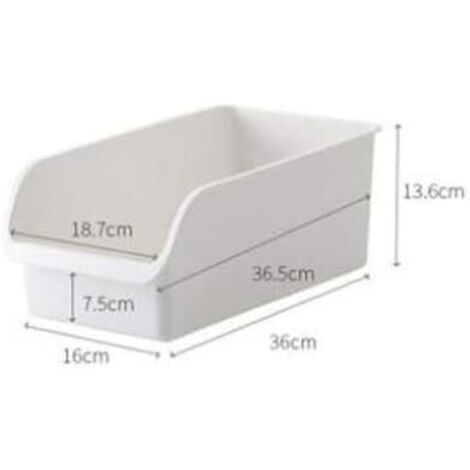 lot Récipient De Stockage De Nourriture Boîte De Rangement De Fruits Et Légumes De Réfrigérateur Boîte De Rangement en Plastique De Ménage De Cuisine,White (1/4)