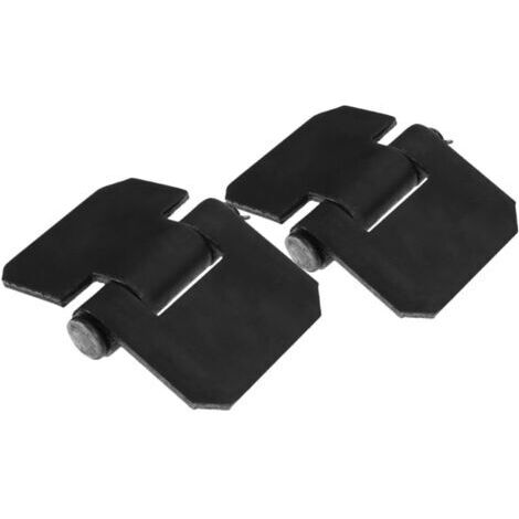 2 pièces Charnières Lourdes Métalliques Soudables pour Portes de Remorques Charnières à Volet Épaisses avec Détachable pour Portes de Camping-cars et Portails Robustes Lot
