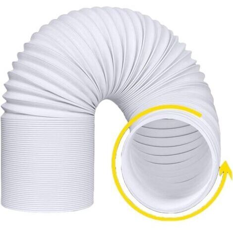 Tuyau d'échappement universel pour climatiseur, 15 cm et 13 cm de diamètre, tuyau d'aération universel portable flexible pour climatiseurs, déshumidificateurs, sèche-linge