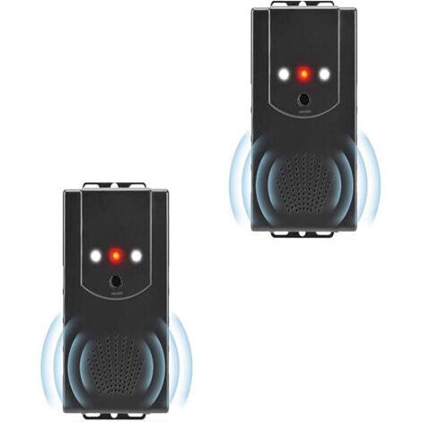 2 Pack Répulsif Ultrason Anti-Fouine pour Voiture Auto Garage Maison Repeller Anti-Martres, Fouines, Renards, Ratons Laveurs et Rongeurs
