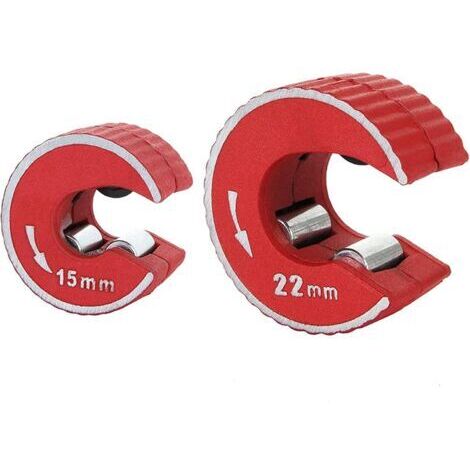 2 Pack Coupe-Tube en Cuivre 15Mm et 22Mm, Mini Outil de Tranche de Tuyau Automatique, Coupe-Tube Manuel pour Couper les Tuyaux en Cuivre en Aluminium