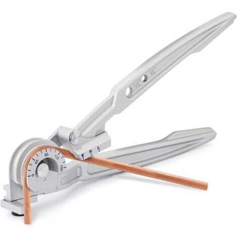 Cintreuse à levier 612 mm Taille 2/3 Compatible avec le cintrage jusqu'à 180° pour la réparation de tuyaux en cuivre/aluminium (3/8'', 1/2'')