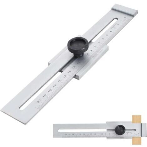 200mm Measuring Range Stainless Steel Marking Gauge Carpenter Gauge Precision Stroke Gauge Woodworking Measuring Tools