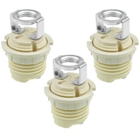 Lot de 6 supports de lampe G9 avec support G9 fileté en céramique halogène avec anneau G9 pour lampes halogènes LED CFL