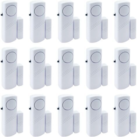15 Pack Door and Window Alarms, 90 dB Child Safety Wireless Sensor Door Window Pool Alarm for Home