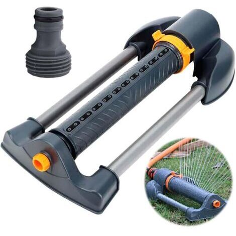 Arroseur Oscillant,Arroseur Jardin,Arrosage Automatique pour Jardin en Plastique abs Epaissie,Asperseur Arrosage en Résistant à la Corrosion,Orientation Réglable à 120° pour Arrosage Pelouse et Gazon