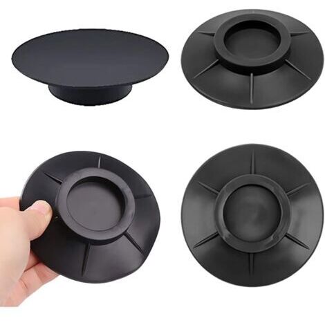 Lot de 4 amortisseurs de vibrations en caoutchouc - Antidérapants - Antivibration - Tapis de protection en silicone - Anti-vibration - Tapis anti-chocs - Tapis anti-vibration pour machine à laver