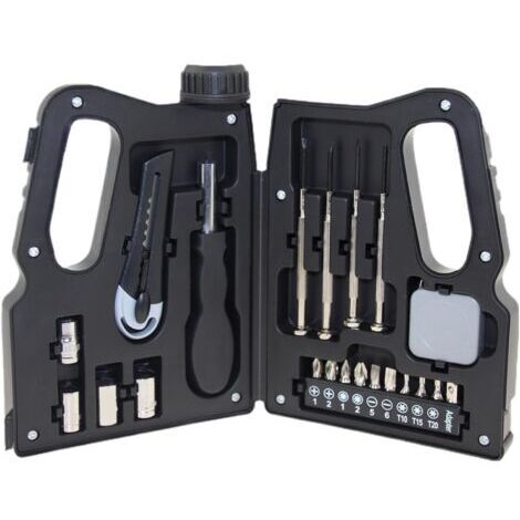 Kit D'outils De Réparation À Domicile, Ensemble D'outils À Main Avec Étui De Rangement En Forme De Baril D'huile - Outil De Réparation D'outils Manuels Portables À Domicile, 17.3x12.3x4.4cm
