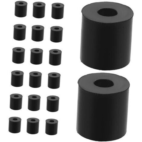 20 Pièces Rondelles Caoutchouc O 25mm 10mm 25mm Antivibrations Amortisseur pour Machines Isolation Vibrations Boulons 20pcs Noir