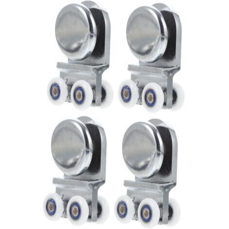 4pièces Roulettes De Porte Pour Poulies Glissantes Renforcé Pour Accessoires De Salle De Bain