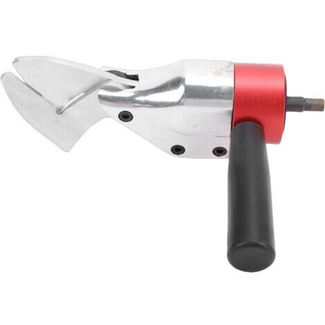 Accessoire de Foret de Cisaillement Professionnel en Métal, Coupe-tôle avec Poignée Rotative, Coupe-grignoteuse de Matériau Résistant à L'usure pour Coupe Droite Incurvée