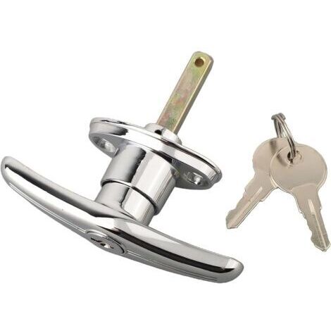 Poignée en T résistante à l'eau pour portes de garage - Poignée en métal solide - Parfait pour les abris de jardin