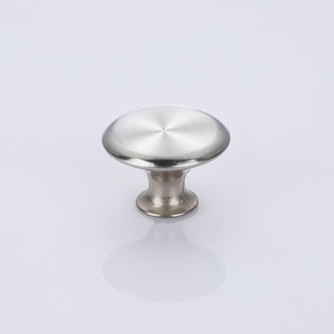 10 pezzi Maniglia per porta cassetto argento, Pomello per mobili da 30 mm, Pomelli per cassetti rotondi a foro singolo, Pomelli per porte, Maniglie per mobili per credenze, mobili da cucina, cameretta (1/4)