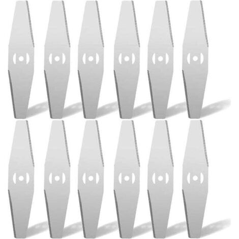 (Argent, 12) 12 lames de rechange pour tondeuse à gazon, lames compatibles pour tondeuses électriques, lames de rechange pour débroussailleuses (1/5)