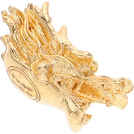 Golden Dragon Head Copper Eyebrowser Wand Accurate Divination Tool for Water Detection and Ghost Hunting Spiritual Accessory for Feng Shui and Practice (1/5)
