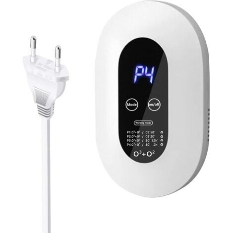 Fsaklaskdy Purificateur d'Air, Intelligent Air Purifier, Générateur d'Ozone, Générateur Négatif Portable, Mini Stérilisateur Odeurs, Silencieux Économe Énergie Ioniseur Air, Éfficace Contre Allergies (1/5)