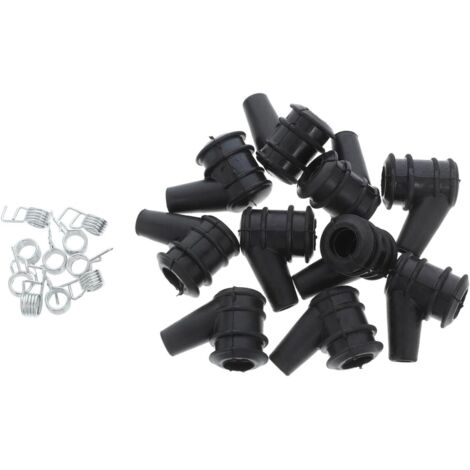 Capuchons D'allumage Haute Pression pour Tronçonneuse 10 Pcs, Protection Bobine et Connecteur Caoutchouc, Entretien Extérieur Forestier, Étanche et Résistant avec Ressort Intégré (1/5)