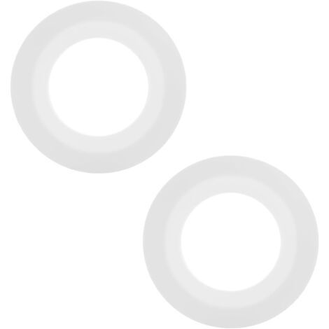 2PCS Joint Chasse d'Eau WC Compatible avec Siamp Optima 49 50, 72 mm x 45 mm Joints Valve Chasse-d'eau Rechange en silicone 34490507 (Blanc) (1/5)