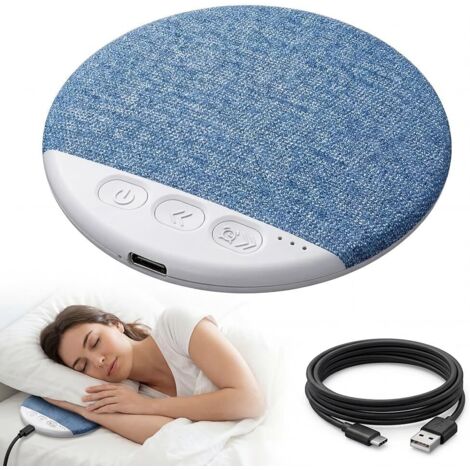 Haut-Parleur Bluetooth sous Oreiller pour Dormir, Mini Enceinte de Coussin Portable avec Bruit Blanc, Bluetooth 5.4, Minuterie Sommeil 30/60/90 Min, Aide à l’Endormissement pour Lit et Voyage (1/5)
